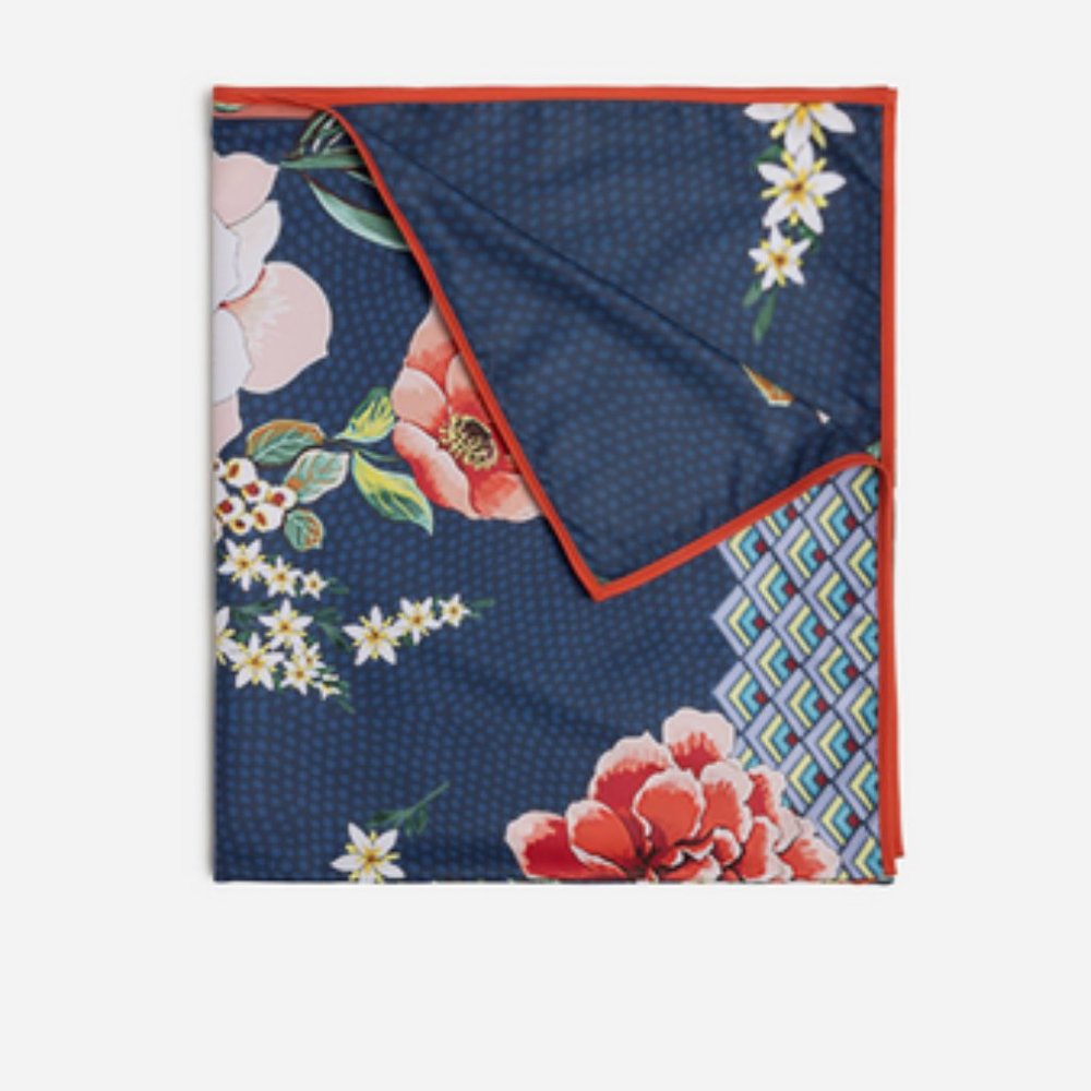 Johnny Was Floral Border Beach Towel NWT